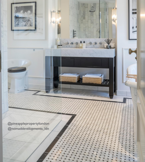 East Hampton Basketweave Marble Mosaic Marble Floor Tiles East Hampton Basketweave Marble Mosaic Marble Floor Tiles