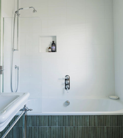 Bilbao White 23 x 33 Gloss Tile Bathroom Wall & Floor Tiles