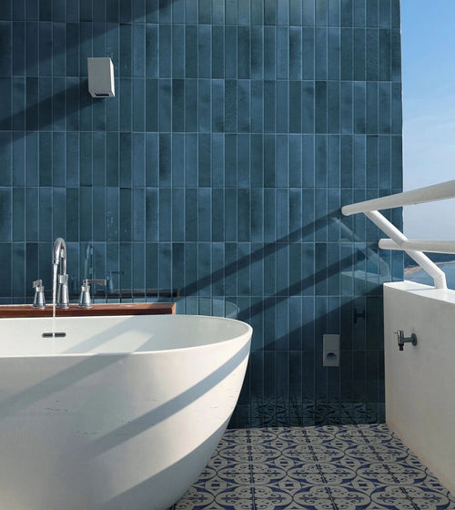 Ixworth Navy Brick Tile Blue Kitchen Tiles