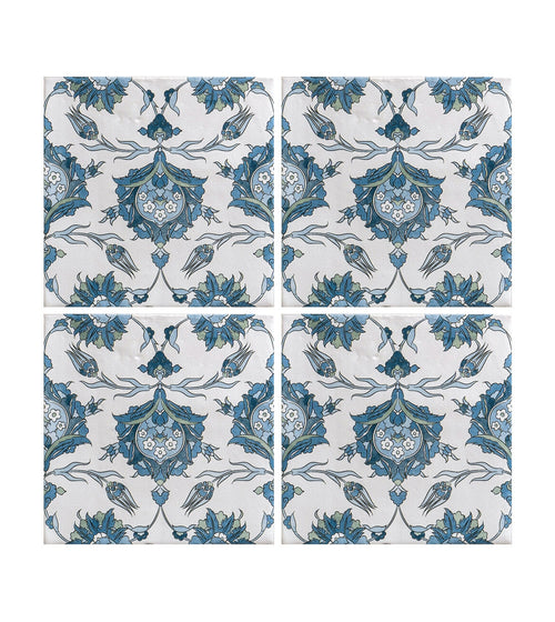 Kelmscott Standen Blue Patterned Tile Bathroom Tiles