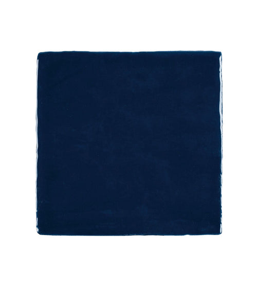 Jaipur Carbon Square Glazed Tile Blue Kitchen Tiles