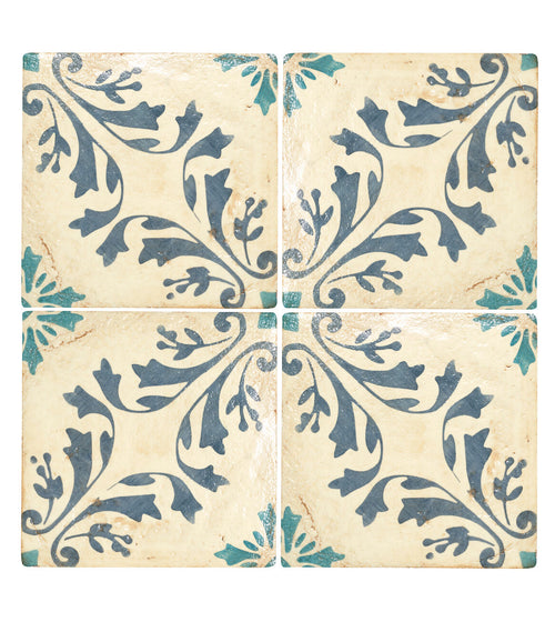 Paris Josette Patterned Terracotta Tile Blue Kitchen Tiles Paris Josette Patterned Terracotta Tile Blue Kitchen Tiles Paris Josette Patterned Terracotta Tile Blue Kitchen Tiles