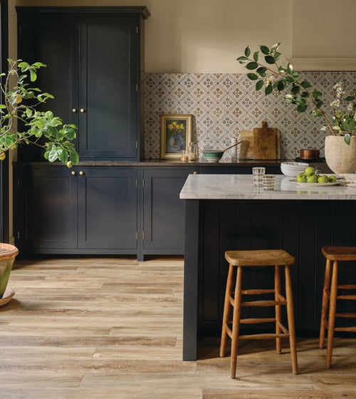 Southwold Oak Plank Wood Effect Tile Herringbone Floor Tiles