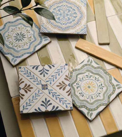 Nina Campbell Cochin Blue Porcelain Tile Blue Kitchen Tiles Nina Campbell Cochin Blue Porcelain Tile Blue Kitchen Tiles
