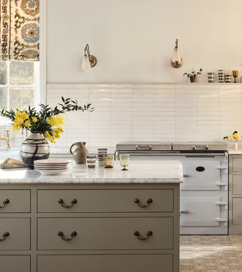 Nina Campbell Rivage Ivory Glazed Wall Tile Nina Campbell Rivage