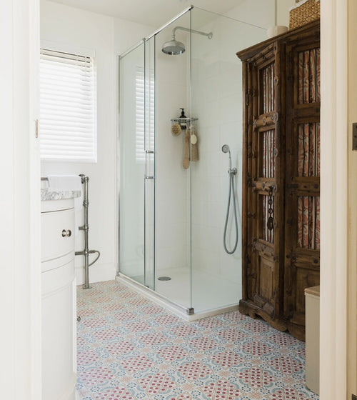 Nina Campbell Seville Coral Aqua Porcelain Tile Exclusive Designers Nina Campbell Seville Coral Aqua Porcelain Tile Exclusive Designers