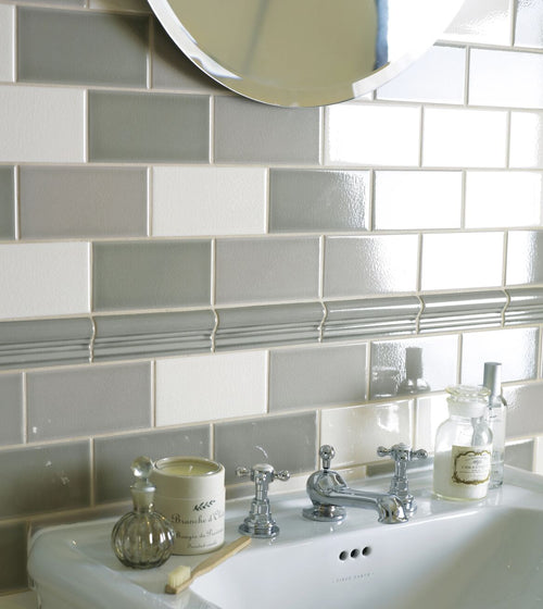 Retro Metro Gloucester Road Glazed Dado Splashback Wall Tiles