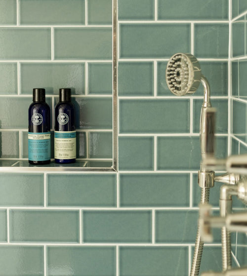 Retro Metro Green Park 7.5 x 15 Glazed Tile Blue Kitchen Tiles Retro Metro Green Park 7.5 x 15 Glazed Tile Blue Kitchen Tiles