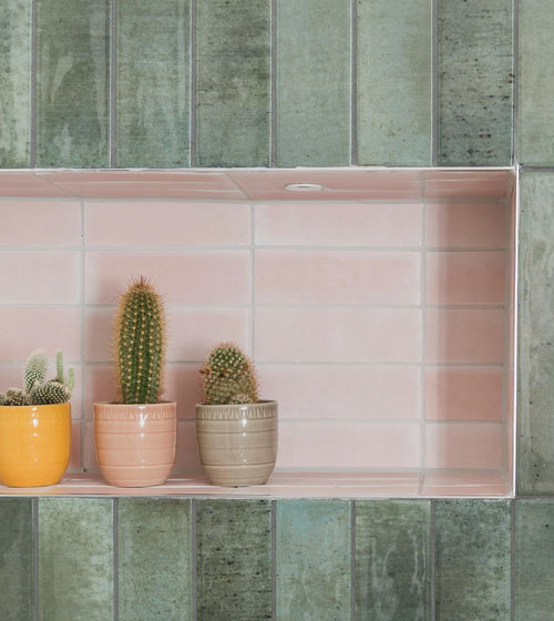 South Cliff Rose Brick Tile Porcelain Wall Tiles