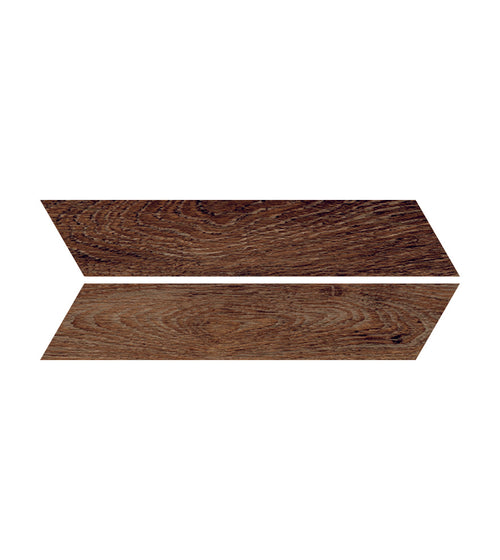 Southwold Chevron Walnut Wood Effect Tile Herringbone Bathroom Tiles
