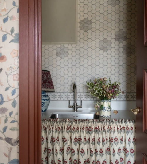 Palio Limestone Hexagon Mosaic tile Limestone Floor Tiles
