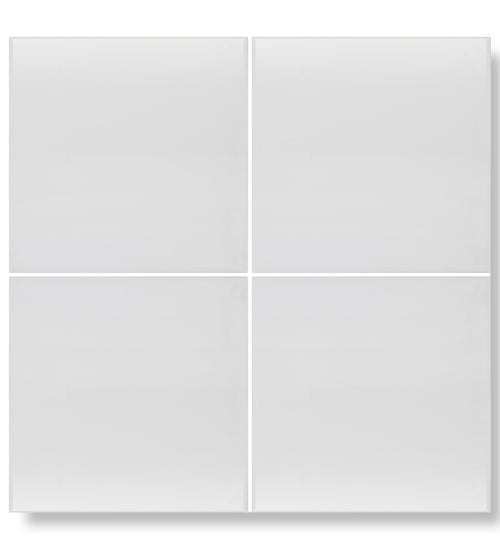 Andalucia White Glazed Tile 20cm Fireplace Wall Tiles