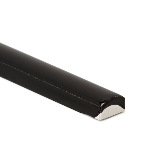 Architecture Black Gloss Round Pencil Bathroom Wall & Floor Tiles Architecture Black Gloss Round Pencil Bathroom Wall & Floor Tiles