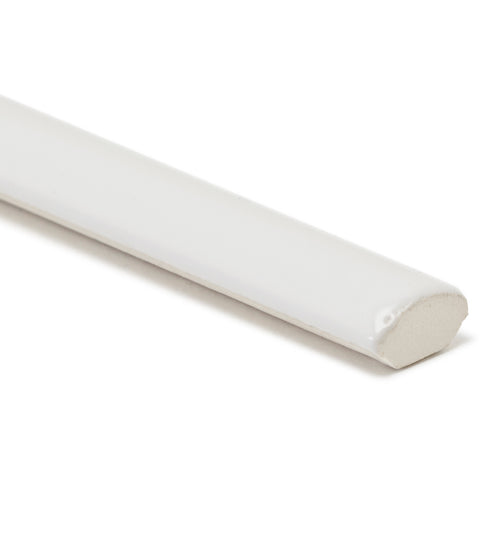 Architecture White Matt Quarter Round Pencil Bathroom Tiles