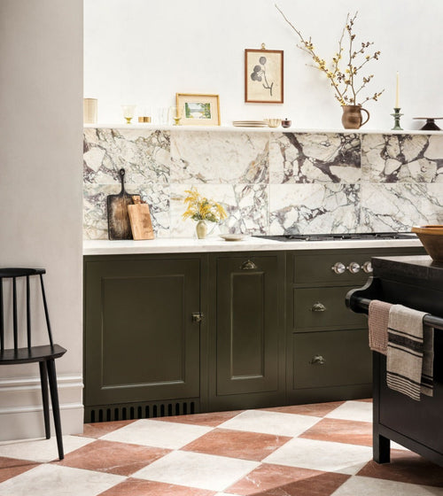 Avalon Tumbled Rosso Marble Tile Bathroom Tiles