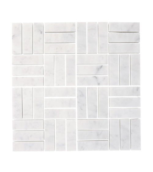 Carrara White Jenga Marble Mosaic Mosaic Wall Tiles Carrara White Jenga Marble Mosaic Mosaic Wall Tiles Carrara White Jenga Marble Mosaic Mosaic Wall Tiles