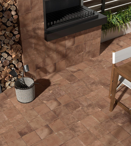 Cotto Cuero Terracotta Effect Tiles Small Kitchen Tiles