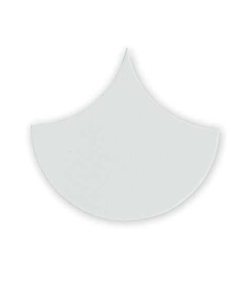 Escalas Bianco Scallop Glazed Tile Kitchen Tiles