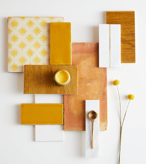 Neisha Crosland Atlas Star Anise Buttercup Bathroom Tiles
