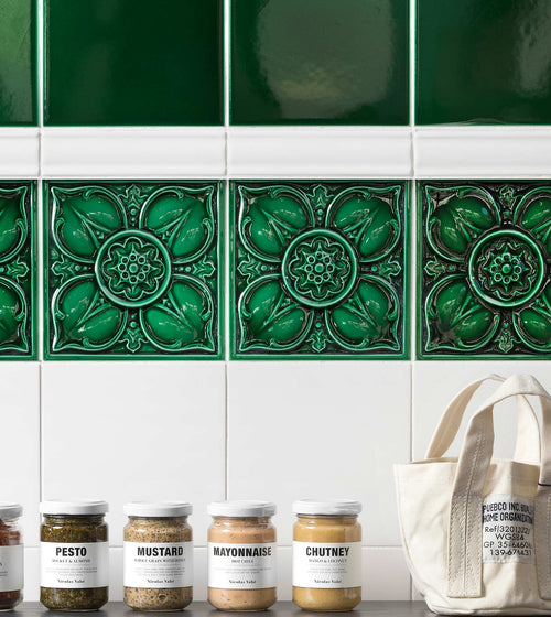 Empress Beatrice Malachite Bathroom Tiles