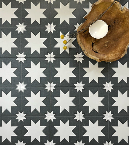 Bert & May Black Pradena Porcelain Tile Bert & May Wall Tiles