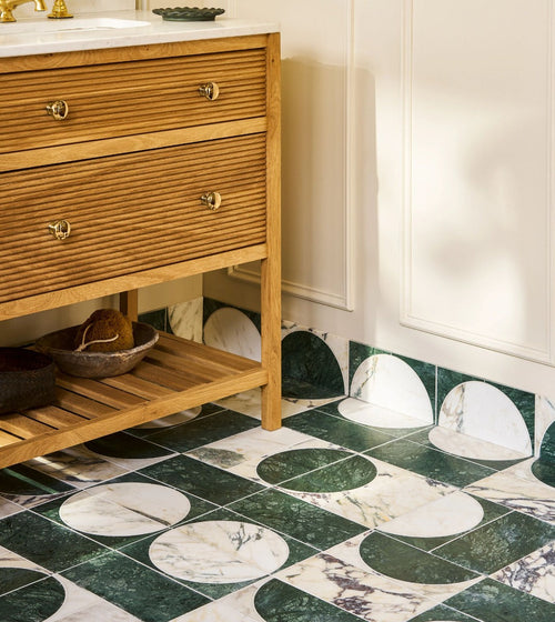 Monet Luna Verde Mosaic Wall Tiles