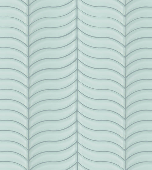 Nordic Glass Bergen Fjord Green Mosaic Mosaic Wall Tiles