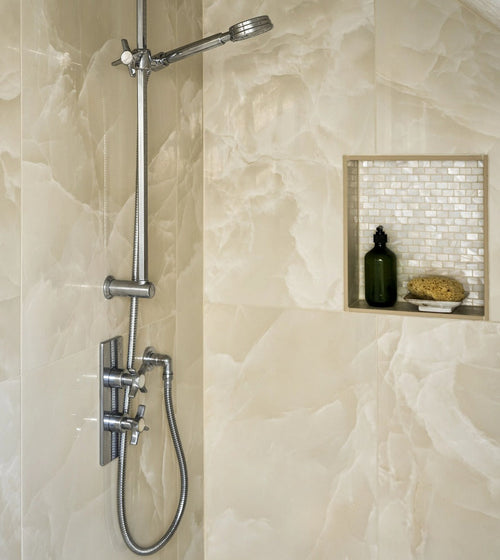 Onyx Ivory Matt Marble Effect Tile 60 x 120 Marble Effect Floor Tiles