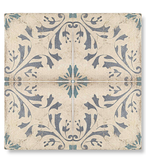 Paris Josette Patterned Terracotta Tile Blue Kitchen Tiles Paris Josette Patterned Terracotta Tile Blue Kitchen Tiles