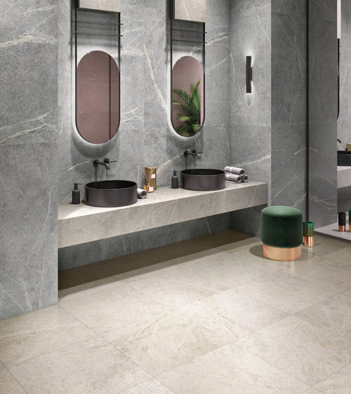 Rimini White Stone Effect Tile Wall Tiles
