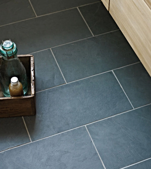 Urban Slate 60 x 40 Black/Grey Stone Floor Tiles