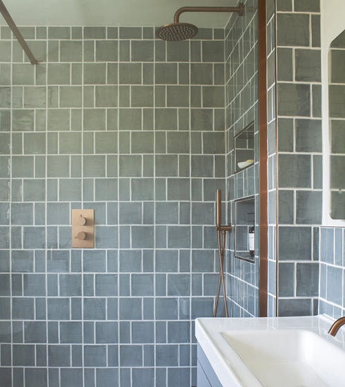 Jaipur Dartmouth Green Square Glazed Tile Bathroom Tiles
