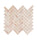 Aegean Pink Herringbone Marble Mosaic