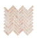 Aegean Pink Herringbone Marble Mosaic