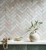Default Title Aegean Aegean Pink Herringbone Marble Mosaic thumbnail