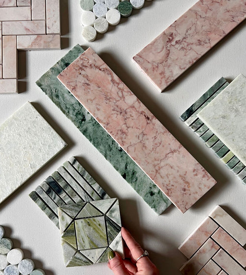 Aegean Pink Marble Tile - 7.5 x 30.5 x 1