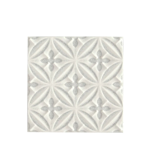 Alhambra Grey Decor 15 x 15 Patterned Bathroom Tiles