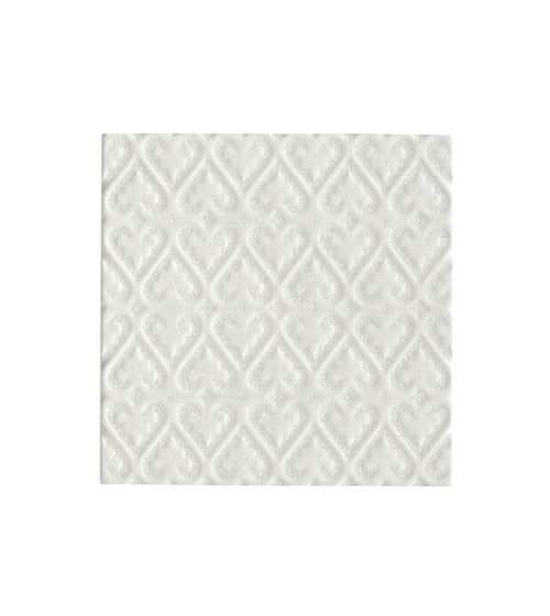 Alhambra White Decor 2 Glazed Tile Cream Wall Tiles