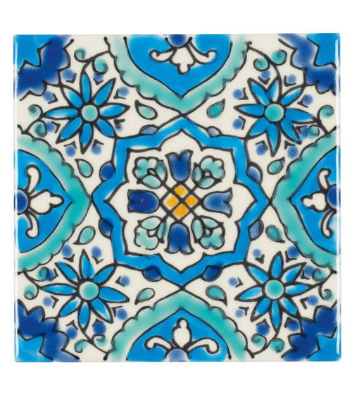 Andalucia Belmez Patterned Tile Blue Wall Tiles Andalucia Belmez Patterned Tile Blue Wall Tiles