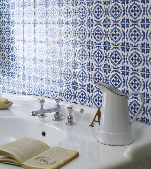 Andalucia Jerez Patterned Tile Blue Wall Tiles