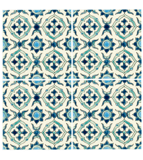 Andalucia Morena 20 x 20 Patterned Tile Blue Wall Tiles Andalucia Morena 20 x 20 Patterned Tile Blue Wall Tiles Andalucia Morena 20 x 20 Patterned Tile Blue Wall Tiles