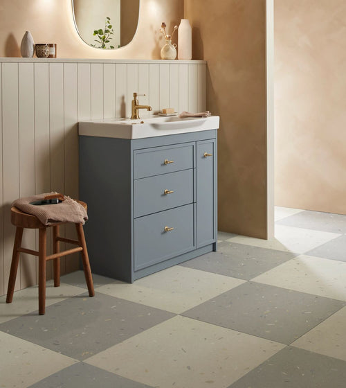 Confetti Blue Terazzo Floor Tiles
