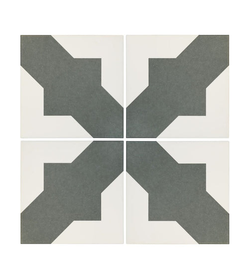 Bert & May Black Crosses Porcelain Tile Kitchen Tiles
