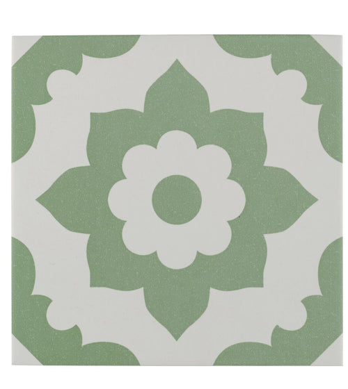 Bert & May Green Santona Porcelain Tile Shower Wall Tiles