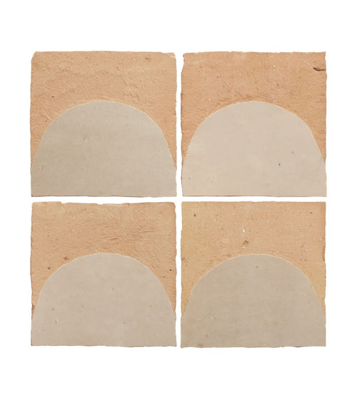 Medina Cloudy White Belen Handmade Moroccan Zellige Tile Rustic Bathroom Tiles
