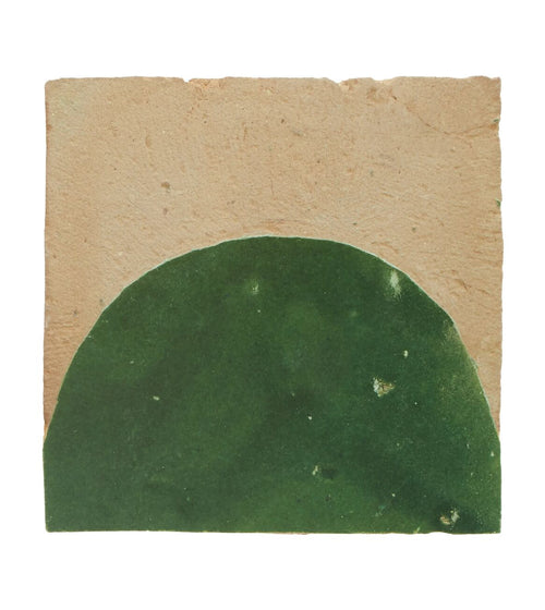 Medina Moss Green Belen Handmade Moroccan Zellige Tile Rustic Bathroom Tiles