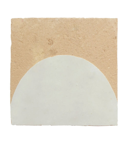 Medina Pure White Belen Handmade Moroccan Zellige Tile Rustic Bathroom Tiles