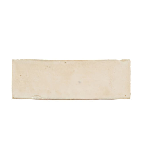 Medina Cloudy White Rectangle Handmade Moroccan Zellige Tile Rustic Bathroom Tiles