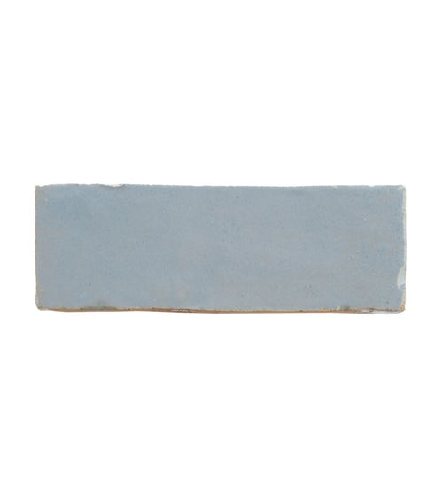 Medina Cornflower Blue Rectangle Handmade Moroccan Zellige Tile Rustic Bathroom Tiles