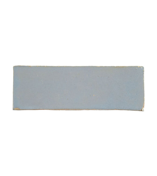 Medina Cornflower Blue Rectangle Handmade Moroccan Zellige Tile Rustic Bathroom Tiles